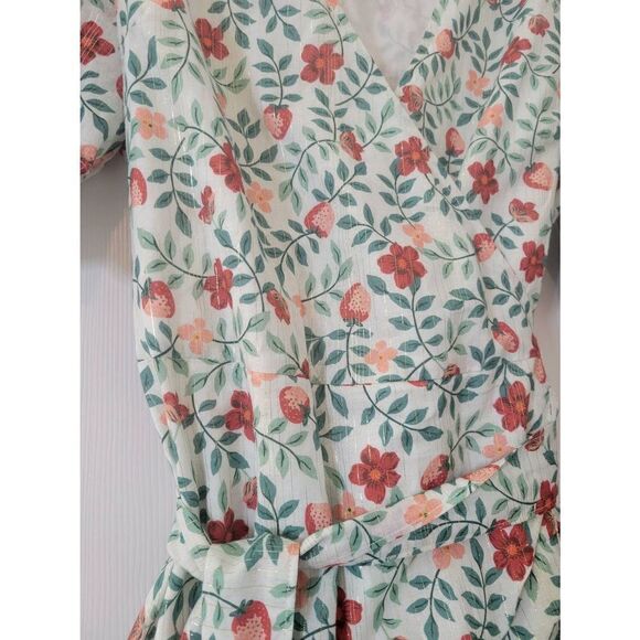 Draper James Reba Wrap Dress Size 4 Strawberry NWOT - Picture 6 of 9